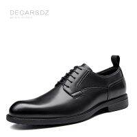 DECARSDZ Men Shoes 2022 Wedding Office Style Fashion Dress Shoes Men Comfy Durable Leather Comfy Formal Shoes Man