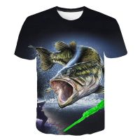 ❐✢❐  2023 New Mens Leisure 3D Printing T Shirt Tops Funny Fish Graphics Men And Women T-shirt Hip Hop Short Sleeve Harajuku Clothes