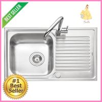 ซิงค์ฝัง 1หลุม 1ที่พัก MEX DLA81 สเตนเลสBUILT-IN SINK MEX DLA81 1B1D STAINLESS STEEL **ขายดีที่สุด**