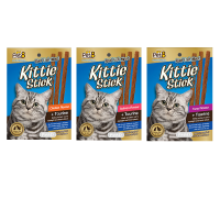 ขนมแมว Pet8 Kittie Stick Real Fish Meat for Cat 6 sticks x 4 packs เพ็ทเอท รสไก่ Chicken