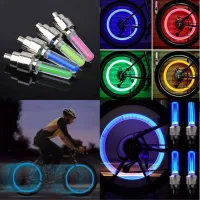 1Pcs LED Flash Light Lamp Bike Car Tire Tyre Wheel Valve Sealing Caps