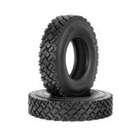 2Pcs 19mm Hard Rubber Tires for 1/14 Tamiya RC Semi Tractor Truck Tipper SCANIA King Hauler ACTROS MAN Upgrades Parts