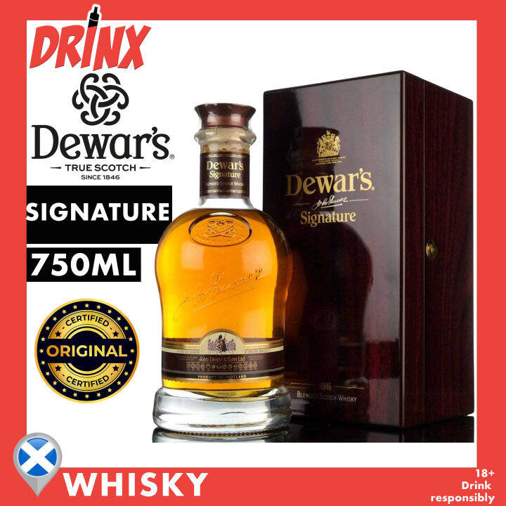 Dewar's Signature Blended Scotch Whisky 750ml Dewars Lazada PH