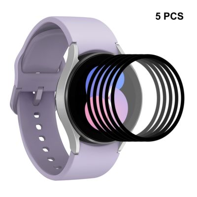 5ชิ้นสำหรับ Samsung Galaxy Watch5ฟิล์มนาฬิกากระจกนิรภัยป้องกันเต็มพื้นที่40มม. ENKAY 9H