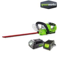 GREENWORKS G-24 เครื่องตัดแต่งพุ่มไม้(ไร้สาย) + แท่นชาร์จ + แบตเตอรี่