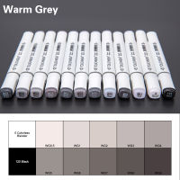 TOUCHNEW 1230 Color CoolWarm Gray Marker Set Dual Tips Alcohol Based Art Marker for Design Marker Pen Office School Supplies