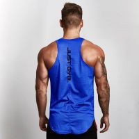 Brand Casual New Mesh Fashion Clothing Sleeveless Shirts Tank Top Men Bodybuilding Workout Gym Vest Fitness Mens Sport Singlets