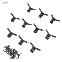 ?【Lowest price】Tirgat 10pcs 90 ° 22*28mm มุมกล่องไม้รองรับบานพับสำหรับเครื่องประดับไม้