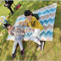 【cw】 Picnic cloth pastoral Japanese picnic mat waterproof thickened tpu picnic tablecloth picnic tablecloth beach camping mat