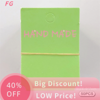 ?【Lowest price】FG 50ชิ้นผมคลิปหนีบผมเครื่องประดับถุงบรรจุภัณฑ์การ์ดกระดาษการ์ดแสดงผลสำหรับสร้อยคอสร้อยข้อมือต่างหูกระดุมบรรจุภัณฑ์กระดาษแข็ง