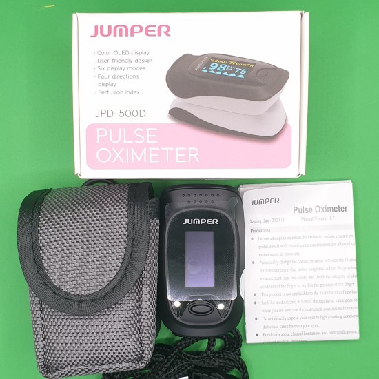 Máy đo nồng độ oxy máu spo2 và nhịp tim, chỉ số pi jumper jpd-500d chứng - ảnh sản phẩm 7