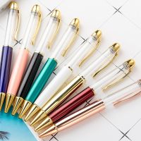 New Metal Ball Crystal Pen Creative DIY Hand Made Crystal Colored Ballpoint Empty Pen