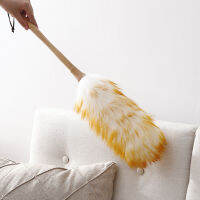 Dust Sweeping Hanging Rope Non Slip Furniture Car Brush Non-static Wood Handle Long Soft Sofa Home Cleaning Lambswool Duster