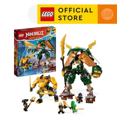 LEGO NINJAGO 71794 Lloyd and Arin’s Ninja Team Mechs Building Toy Set (764 Pieces)