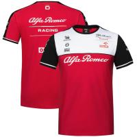 （Can Customizable）Formula One Racing Alfa Romeo F1 Team ORLENTeam T-Shirt Summer Outdoor Comfortable Quick Dry Short Sleeve Mens Sports Top（Adult and Childrens Sizes）