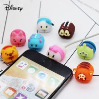 Disney Marvel Figrues USB Cable Protector Mickey Minine Silicone Data Cable Bite Protective Cover Cable Winder For iPhone iPad