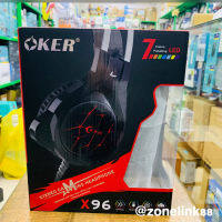 OKER X96 Hi-Fi Stereo Gaming Headset 7 Color LED หูฟังเกมมิ่ง