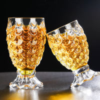 2 PcsLot Crystal Beer Glass Clear Pineapple Shaped Whiskey Glasses Wedding Drinking Glass Drinkware Tumbler Set For Water Wine