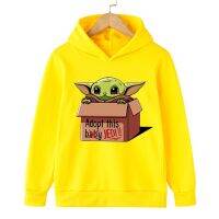 Children Baby Yoda Hoodie for Kids Autumn Winter Warm Mandalorian Sweater Fashion Boys and Girls Baby Yoda New Pullover Costume