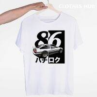 2022 Japan Harajuku Anime AE86 Initials D T-shirt O Neck Short Sleeve Summer Cal Fashion Unisex Street Hip Hop T-shirt 6XL