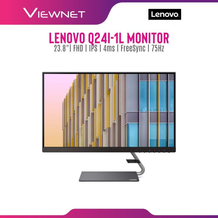Lenovo Q24I-1L Monitor | HD, Rate) 75Hz Panel, Lazada 4ms IPS FreeSync, Response (24\
