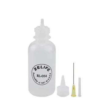 10Pcs 30Ml Plastic Squeezable Tip Applicator Bottle Refillable Dropper  Bottles With Needle Tip Caps For Glue DIY