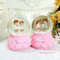 SNOWBOLLไซส์ใหญ่️ น่ารักๆเด็กคู่ดนตรีใส่ถ่านหลายเพลงของขวัญของแต่งบ้านสไตล์วินเทจ บริการเก็บเงินปลายทาง สำหรับคุณ