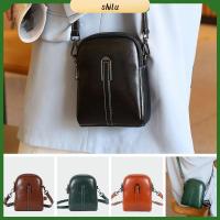 SHILU สีทึบทึบ กระเป๋าสะพายไหล่ Crossbody มินิมินิ สีแดงสีขาว ถุงซิปรูด แบบพกพาได้ หนังพียู กระเป๋าถือแบบถือ ผู้หญิงผู้หญิงผู้หญิง