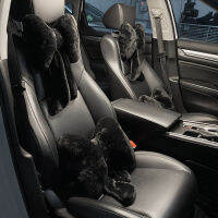 (ร้อน) ใหม่ Bowknot รถ Headrest หมอนน่ารัก Auto Seat Head Support คอ Protector Cushion Plush รถยนต์ Lumbar Rest รถชุด