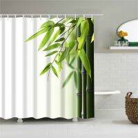 【Bathroom sale】2021 ColorfulTrees ScenicShower ผ้าม่านห้องน้ำ FrabicPolyesterCurtain กับตะขอ