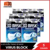 Hcm ship 2h bộ 6 gói khẩu trang ngăn virút unicharm 3d mask virus block 5 - ảnh sản phẩm 1