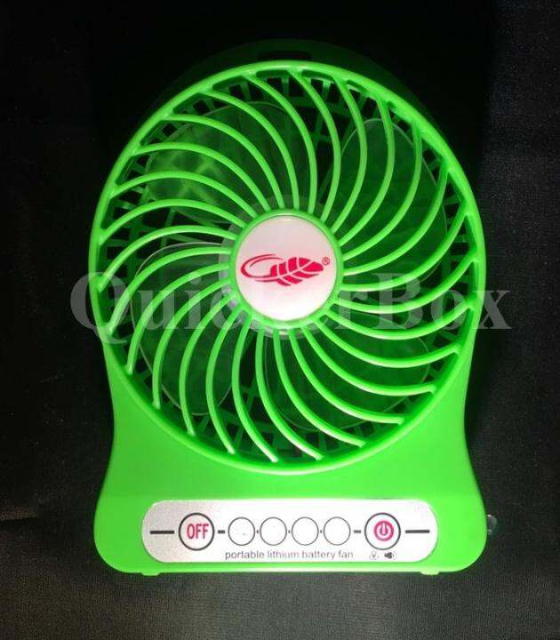 พัดลมพกพาขนาดเล็ก-ชาร์จสายusb-ใส่ถ่าน-ลมแรง-mini-fan