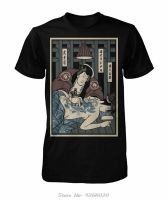 Samurai Tattoo Funny Black Tshirts Cotton Mens Clothing Trend Tee Tshirt Funny