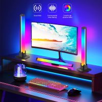 RGB Sound Control Pickup Rhythm Light เพลงที่มีสีสันบรรยากาศ LED Bar Light USB Ambiance Backlights สำหรับ Gaming PC TV Room