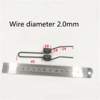 【LZ】 3PCS Finewe Wire diameter 2mm OD 16mm Heavy Duty Double Torsion Spring