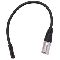 0.3M Wire 3 Pin Xlr Male to 3.5Mm Female Audio Connector Stereo Microphone Adapter