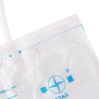 Original Shida boutique disposable drainage bag cross valve anti-reflux urine collection bag 1000ml elderly bile receiving urine bag