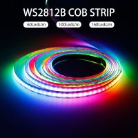 WS2812B RGBIC COB LED Strip WS2812 High Density Individually Addressable 60/100/160Leds/m Smart Dream Color COB Led Light DC5V