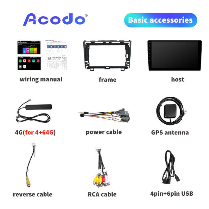 acodo-2din-android-12-0-headunit-for-honda-crv-2007-2011-car-stereo-2g-ram-16g-32g-rom-quad-core-dsp-ips-touch-split-screen-with-tv-fm-radio-navigation-gps-support-video-out-steering-wheel-control-wit