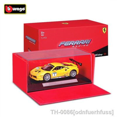 ▼▥❄ Bburago-Modelo de carro esportivo Simulação Metal Coleção carros 488 GT3 312 P F430 GTC 512 458 1:43