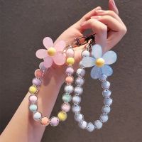 Macaron Color Mobile Phone Lanyard Wrist Strap Women Hand-Held Chain Anti-Lost Phone Case Lanyard Key Bag Pendant Girls Accessor