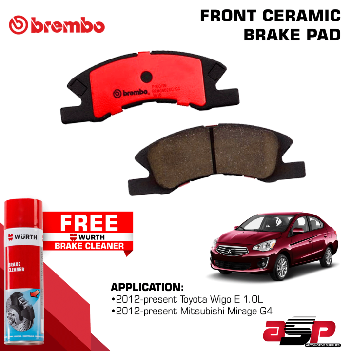 Brembo P16011N Ceramic Front Brake Pads for 2012Present Mitsubishi