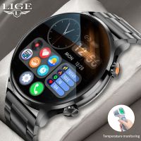 ♂ lhgjbhd Temperature Men Bluetooth Call Smartwatch Physiologic Custom