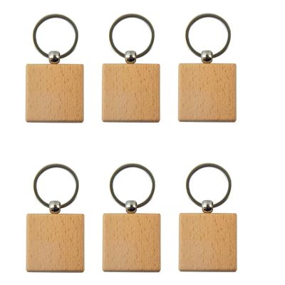 Blank Wooden Keychain Wooden Keychain Keyring Keychain Personalized EDC or Best Gift Craft