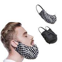 Men Fidelis Beard Bandana Black with Laundry Storage Bag Beard Bib Bonnet Facial Apron Caps Beard Guard Cover Aprons