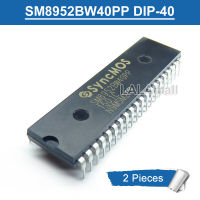 2ชิ้น SM8952BW40PP DIP40 SM8952B W40PP DIP-40 8KB ชิปไมโครคอนโทรลเลอร์แฟลชรอม IC ใหม่ต้นฉบับ