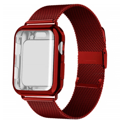 ชุดสายนาฬิกาโลหะแบบ-milanese-แบบ2-in-1-สายรัดข้อมือนาฬิกาสเตนเลสสตีลแบบเคสสำหรับ-apple-watch-ขนาด49มม-8-7-45มม-41มม-6-5-4-se-3-2-1-42มม-38มม-44มม-40