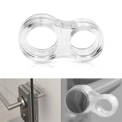 1pc PVC Transparent Door Handle Anti collision Ring Anti wind Protect Walls And Furniture Door Stop Kitchen Bedroom Accessories