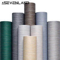 【■】 Jime Shops Sevenland วอลล์เปเปอร์ลายทางกันน้ำ PVC มีกาวในตัวขนาด100ซม. X 60ซม. ของตกแต่งบ้านสำหรับห้องนั่งเล่นห้องนอนผนังพื้นหลัง