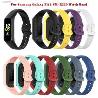 ┅☇ Silicone Band Strap For Samsung Galaxy Fit 2 SM-R220 Watch Bracelet Replacement Sport Watchband Correa For Samsung Galaxy Fit 2